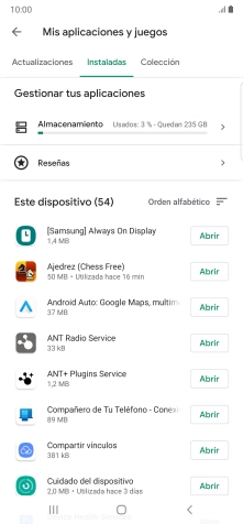 Pulsa la app deseada. Pulsa la app deseada.