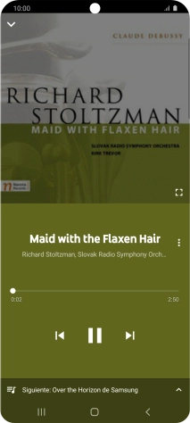 Pulsa la flecha hacia la derecha para ir al archivo de música siguiente. Pulsa la flecha hacia la derecha para ir al archivo de música siguiente.