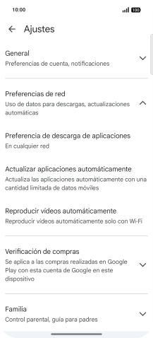 Pulsa Actualizar aplicaciones automáticamente. Pulsa Actualizar aplicaciones automáticamente.