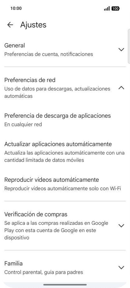 Pulsa Actualizar aplicaciones automáticamente. Pulsa Actualizar aplicaciones automáticamente.