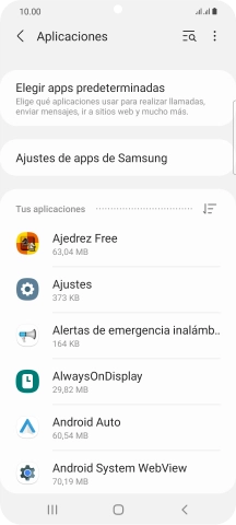 Pulsa la app deseada. Pulsa la app deseada.