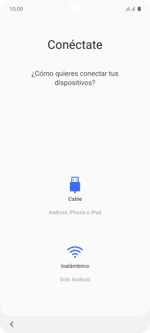 Pulsa el modo de transferencia deseado y sigue las instrucciones de la pantalla para transferir el contenido. Pulsa el modo de transferencia deseado y sigue las instrucciones de la pantalla para transferir el contenido.