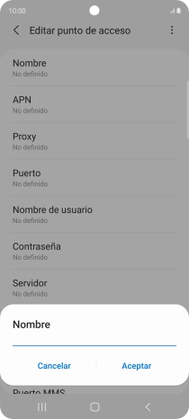 Introduce Vodafone Internet y pulsa Aceptar. Introduce Vodafone Internet y pulsa Aceptar.