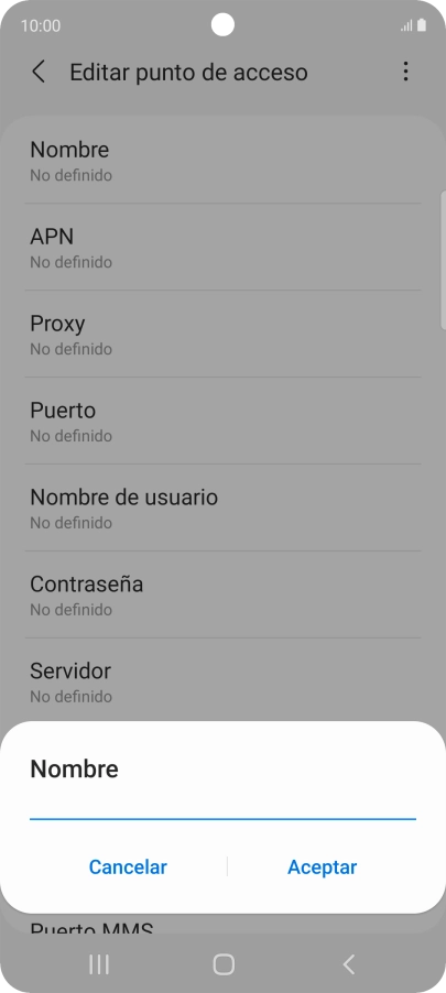 Introduce Vodafone Internet y pulsa Aceptar. Introduce Vodafone Internet y pulsa Aceptar.