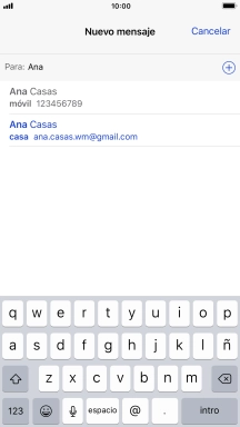 Pulsa el contacto deseado.