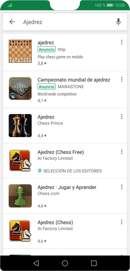 Pulsa la app deseada. Pulsa la app deseada.