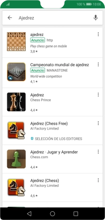 Pulsa la app deseada. Pulsa la app deseada.