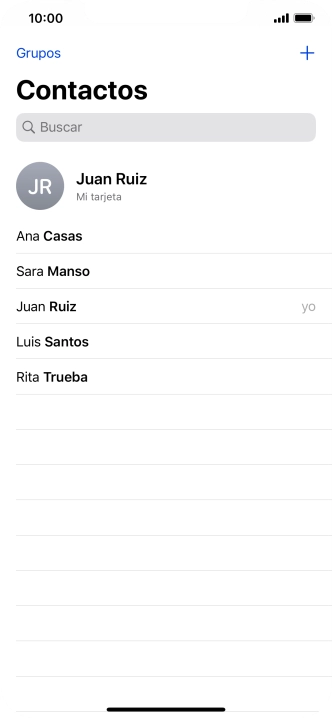 Pulsa el contacto deseado. Pulsa el contacto deseado.