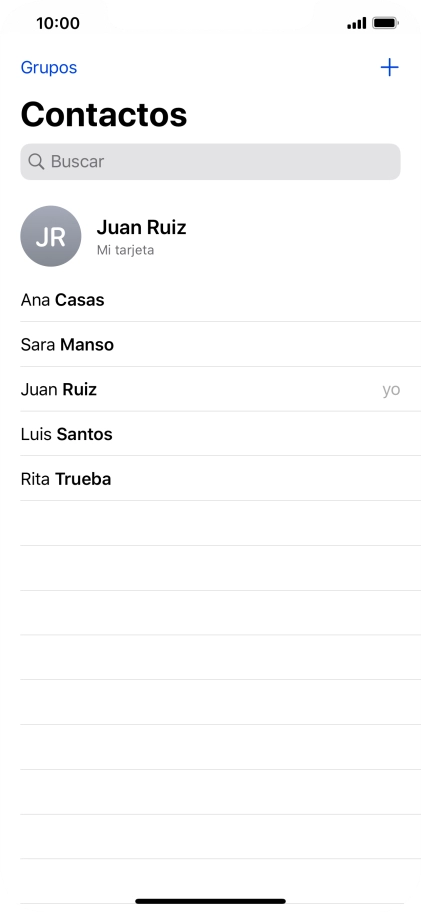 Pulsa el contacto deseado. Pulsa el contacto deseado.