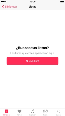 Pulsa Nueva lista. Pulsa Nueva lista.
