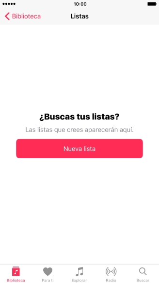 Pulsa Nueva lista. Pulsa Nueva lista.