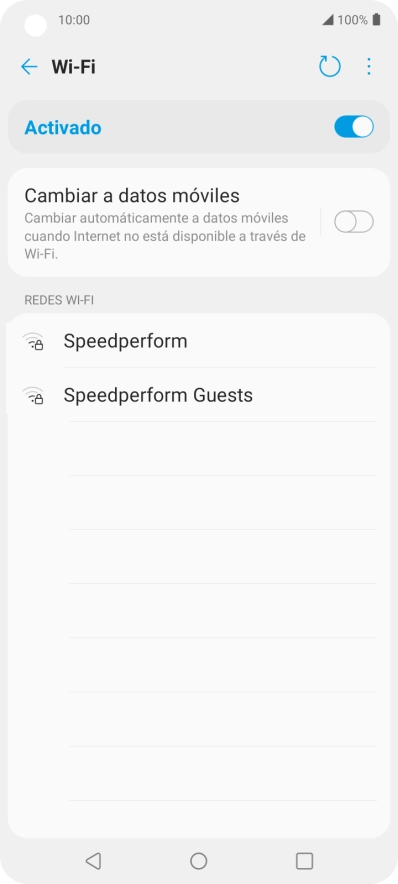 Pulsa la red wifi deseada.