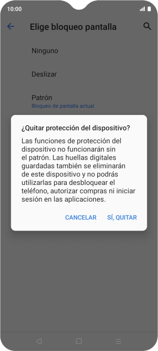 Pulsa SÍ, QUITAR. Pulsa SÍ, QUITAR.