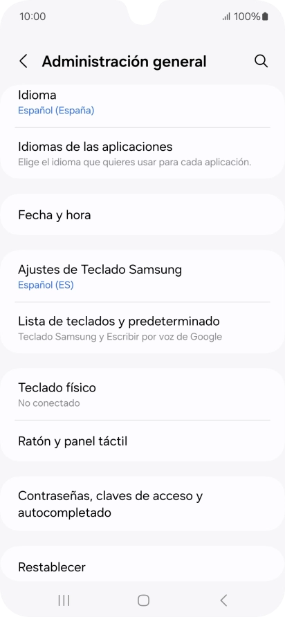 Pulsa Fecha y hora.