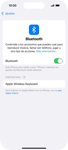 Pulsa el dispositivo Bluetooth deseado y sigue las indicaciones de la pantalla para vincular el dispositivo al teléfono. Pulsa el dispositivo Bluetooth deseado y sigue las indicaciones de la pantalla para vincular el dispositivo al teléfono.