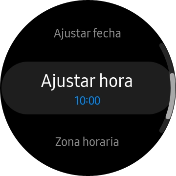 Pulsa Ajustar hora. Pulsa Ajustar hora.
