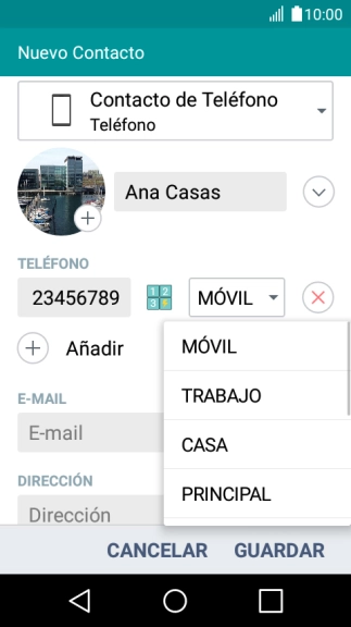 Pulsa el tipo de número deseado. Pulsa el tipo de número deseado.