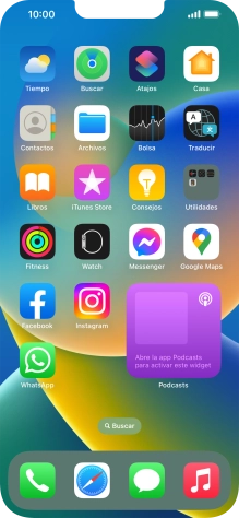 Si utilizas un grupo de widgets: Desliza el dedo hacia arriba o hacia abajo sobre el grupo para seleccionar el widget deseado. Si utilizas un grupo de widgets: Desliza el dedo hacia arriba o hacia abajo sobre el grupo para seleccionar el widget deseado.