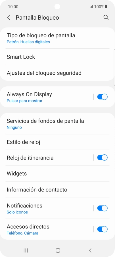 Pulsa Tipo de bloqueo de pantalla e introduce el código de seguridad extra que has creado anteriormente. Pulsa Tipo de bloqueo de pantalla e introduce el código de seguridad extra que has creado anteriormente.