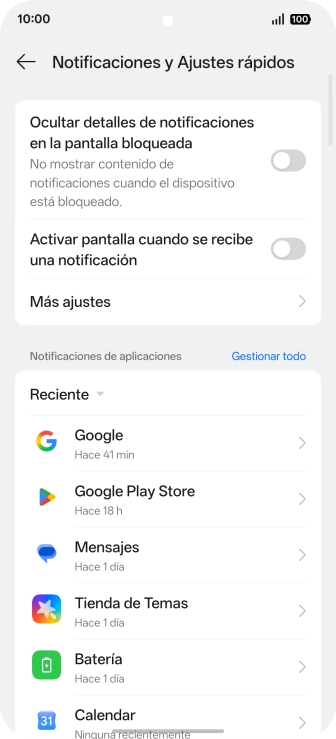 Pulsa Gestionar todo. Pulsa Gestionar todo.