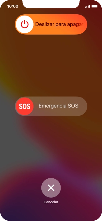 Pulsa el icono de apagar y arrástralo hacia la derecha. Pulsa el icono de apagar y arrástralo hacia la derecha.