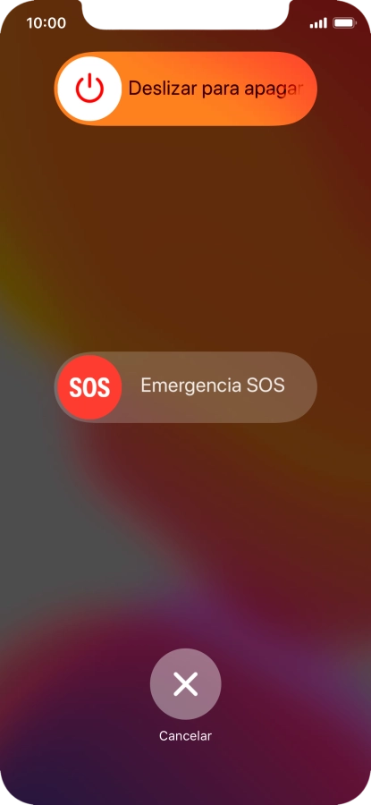 Pulsa el icono de apagar y arrástralo hacia la derecha. Pulsa el icono de apagar y arrástralo hacia la derecha.