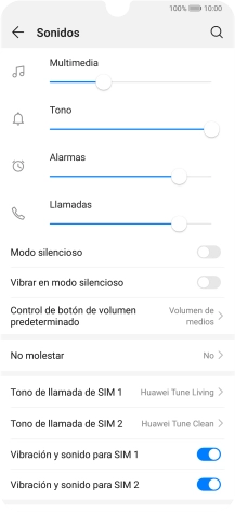 Pulsa Tono de llamada de SIM. Pulsa Tono de llamada de SIM.