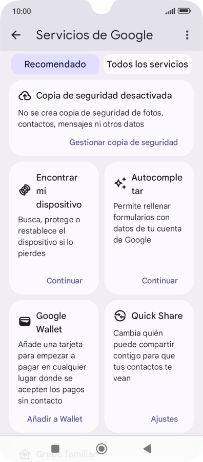 Pulsa Encontrar mi dispositivo. Pulsa Encontrar mi dispositivo.