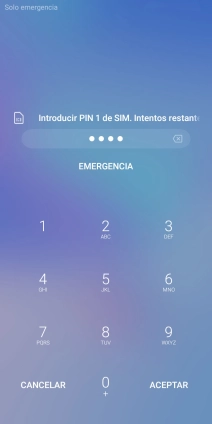 Si lo solicita el teléfono, introduce el código PIN y pulsa ACEPTAR. Si lo solicita el teléfono, introduce el código PIN y pulsa ACEPTAR.