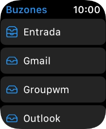 Pulsa la cuenta de correo electrónico deseada. Pulsa la cuenta de correo electrónico deseada.