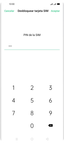 Introduce tu código PIN y pulsa Aceptar. Introduce tu código PIN y pulsa Aceptar.