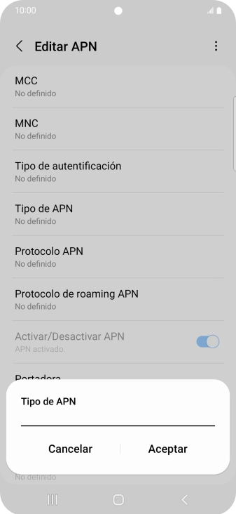 Introduce default y pulsa Aceptar. Introduce default y pulsa Aceptar.