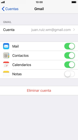 Pulsa la tecla de inicio para terminar y regresar a la pantalla de inicio.