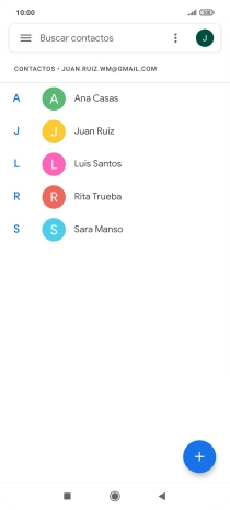 Pulsa el contacto deseado. Pulsa el contacto deseado.