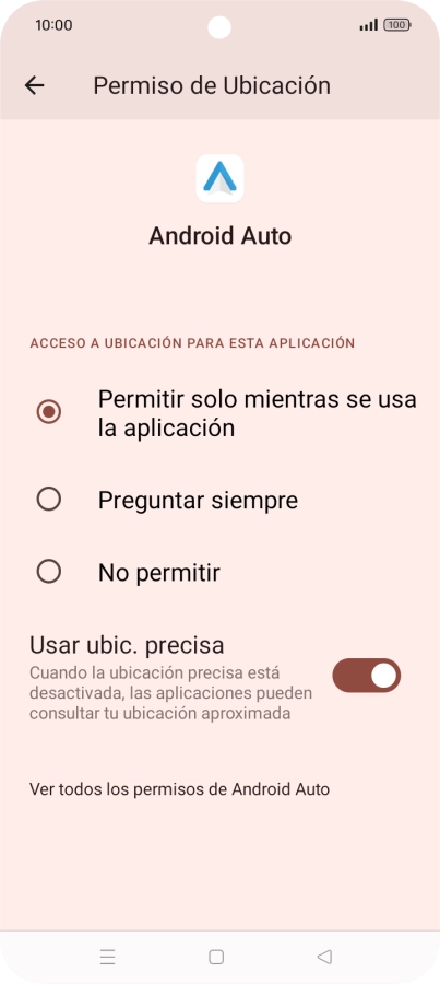 Pulsa el ajuste deseado. Pulsa el ajuste deseado.