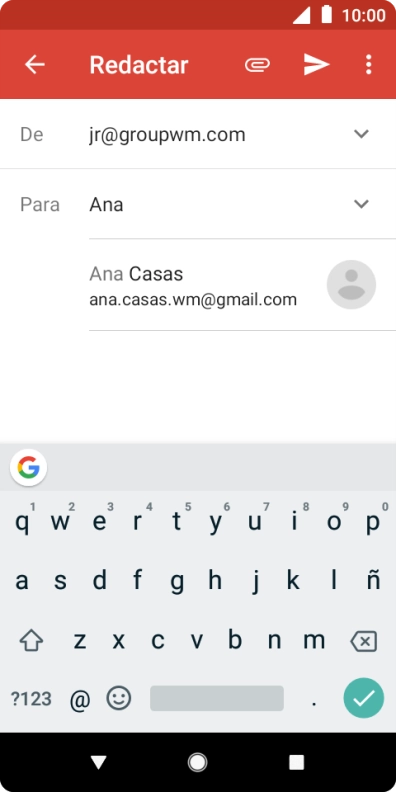 Pulsa el contacto deseado. Pulsa el contacto deseado.