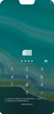 Si lo solicita el teléfono, introduce el código PIN y pulsa el icono de aceptar. Si lo solicita el teléfono, introduce el código PIN y pulsa el icono de aceptar.