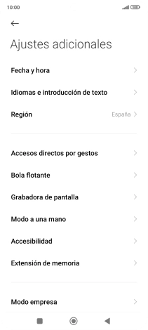 Pulsa Fecha y hora. Pulsa Fecha y hora.