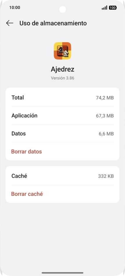 Pulsa Borrar caché. Pulsa Borrar caché.