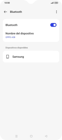 Pulsa el dispositivo Bluetooth deseado y sigue las indicaciones de la pantalla para vincular el dispositivo al teléfono.