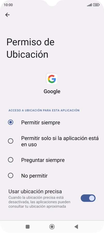 Pulsa el ajuste deseado. Pulsa el ajuste deseado.