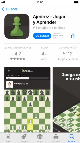 Pulsa OBTENER y sigue las indicaciones de la pantalla para instalar la app. Pulsa OBTENER y sigue las indicaciones de la pantalla para instalar la app.