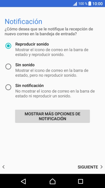 Pulsa el ajuste deseado. Pulsa el ajuste deseado.