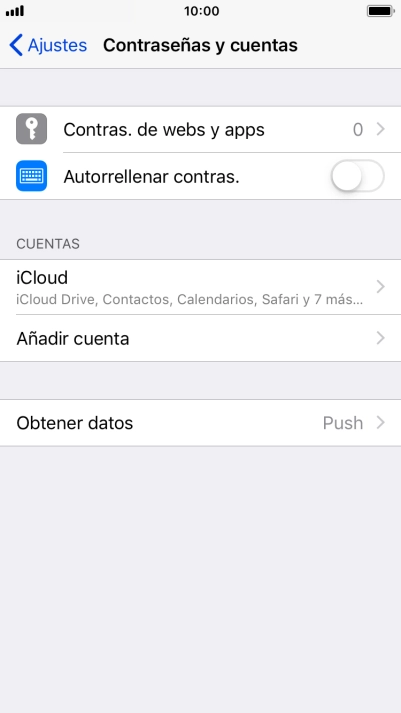 Pulsa Añadir cuenta. Pulsa Añadir cuenta.