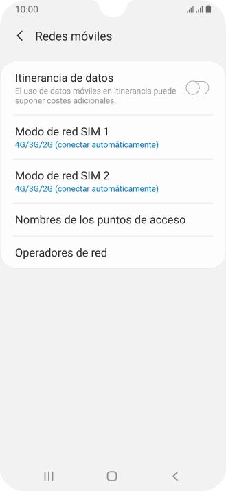 Pulsa Operadores de red.