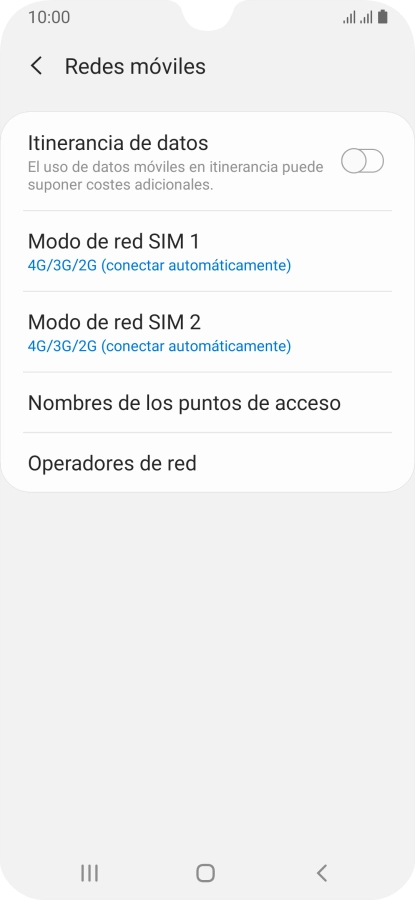 Pulsa Operadores de red.