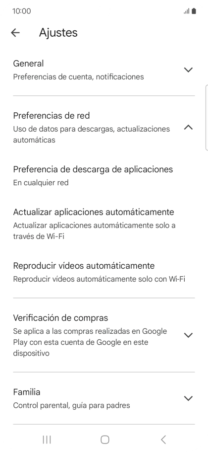 Pulsa Actualizar aplicaciones automáticamente. Pulsa Actualizar aplicaciones automáticamente.