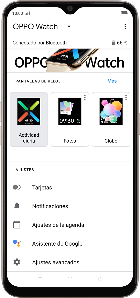 En el teléfono: Pulsa Asistente de Google.