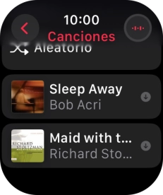 Desplázate a la categoría o a la lista de reproducción deseada y pulsa el archivo de música deseado. Desplázate a la categoría o a la lista de reproducción deseada y pulsa el archivo de música deseado.
