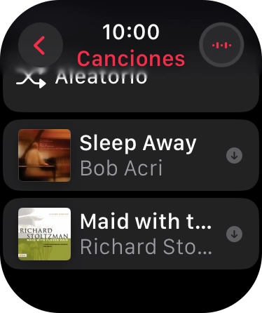 Desplázate a la categoría o a la lista de reproducción deseada y pulsa el archivo de música deseado. Desplázate a la categoría o a la lista de reproducción deseada y pulsa el archivo de música deseado.